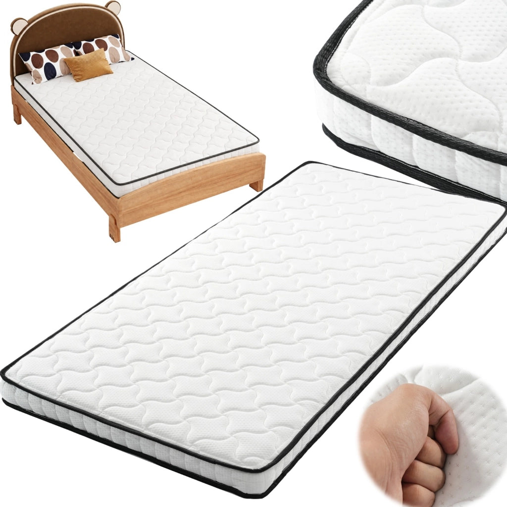 Materasso Singolo a Molle 90x190 cm H3 con Design Ergonomico e Supporto Comfort