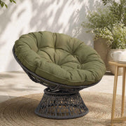 Cuscino per Sedia Appesa VIANEN 100% Poliestere Verde Oliva 953998