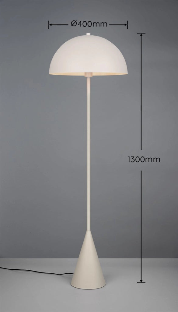 Lampada da terra Trio ALFIE grigia fungo 130cm E27