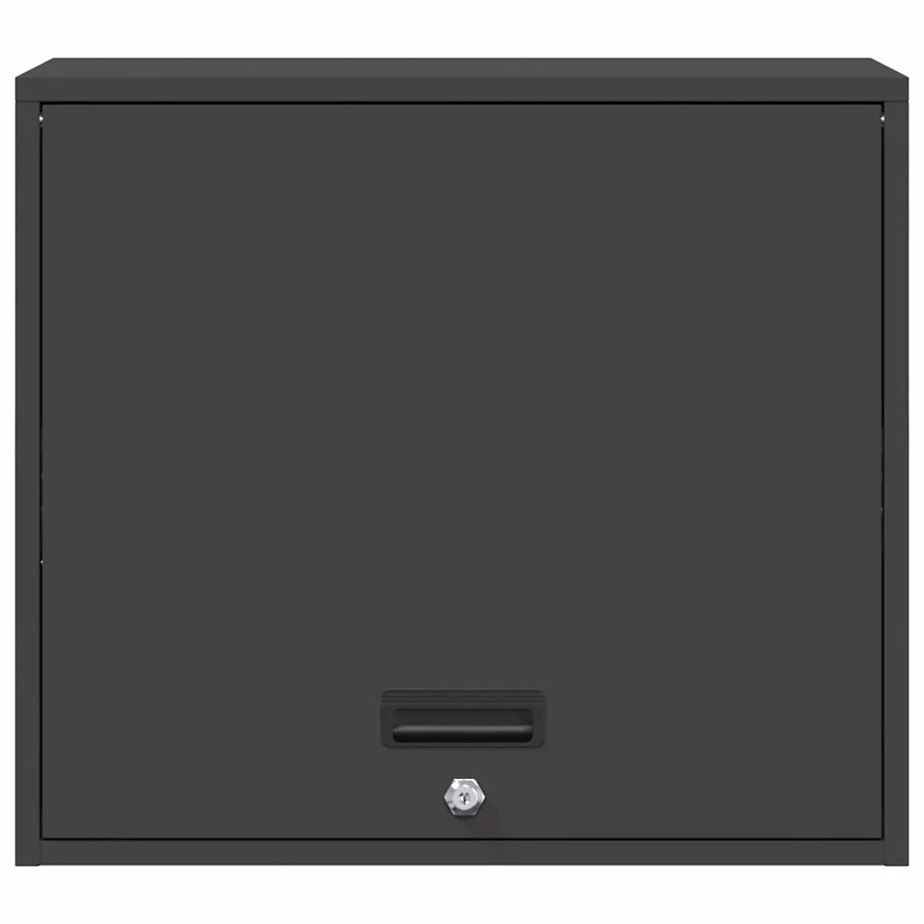 Armadio a muro per garage Nero 60 x 40 x 53 cm