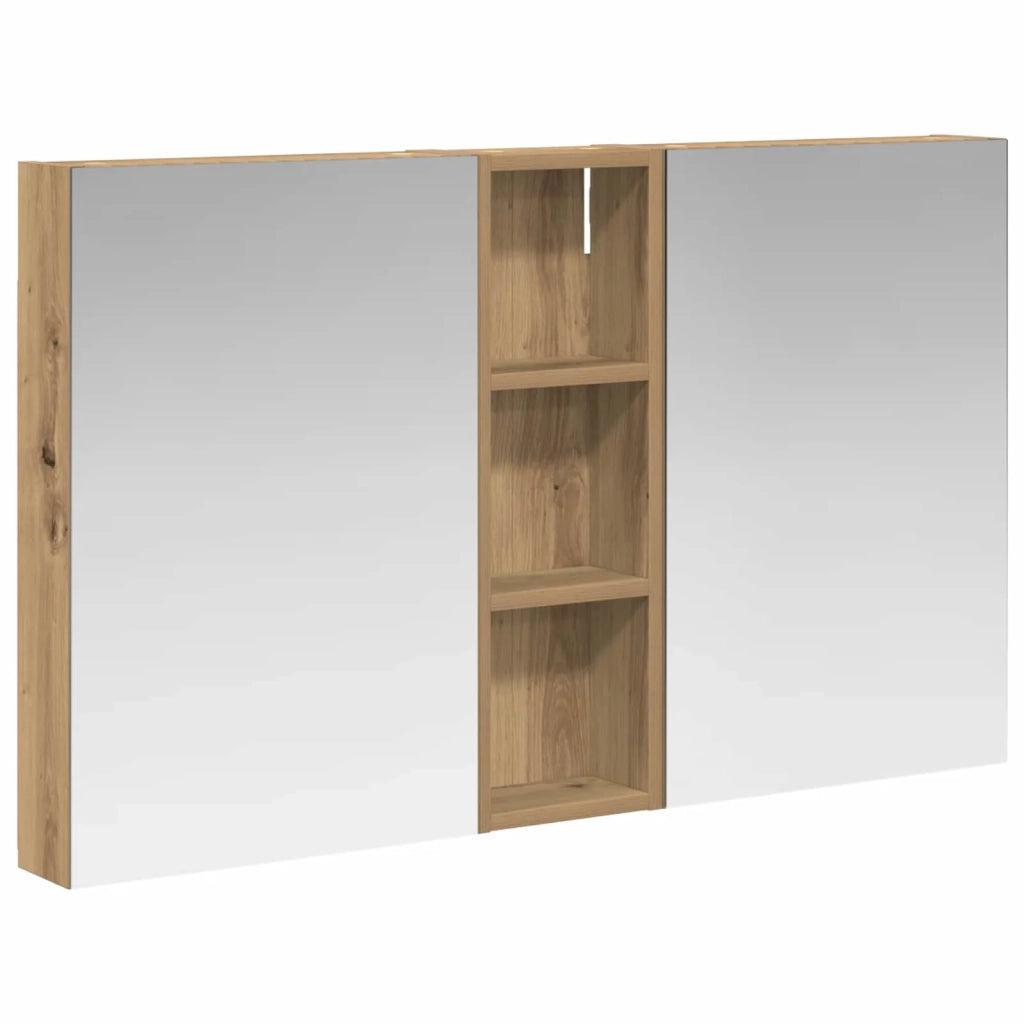 Set di Armadi da Bagno con porta 3 pcs 100 x 10,5 x 60,5 cm 3403703
