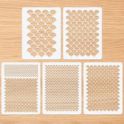 Kit di stencil per pittura a tempera - 5 pezzi - 20x15cm - stoffa per pittura - plastica riciclabile