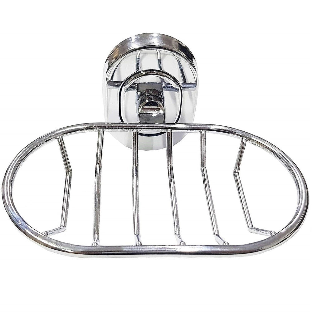 Trade Shop - Supporto Porta Sapone Saponetta Piattino  69186 Acciaio 13x7x11cm Muro Parete -