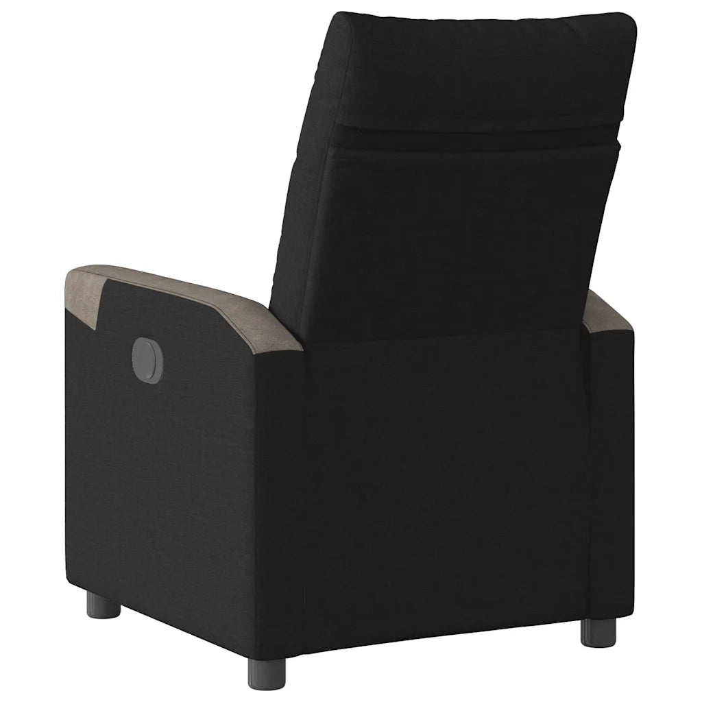 Poltrona | Sedia Relax Reclinabile in Tessuto Nero