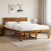 Letto matrimoniale con testiera ROSTOCK Naturale 137 x 190 cm 903524