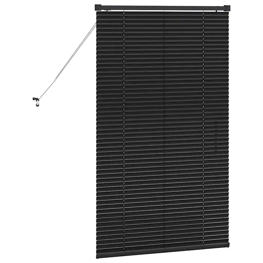 vidaXL Tenda per Finestra con tende Nero Alluminio