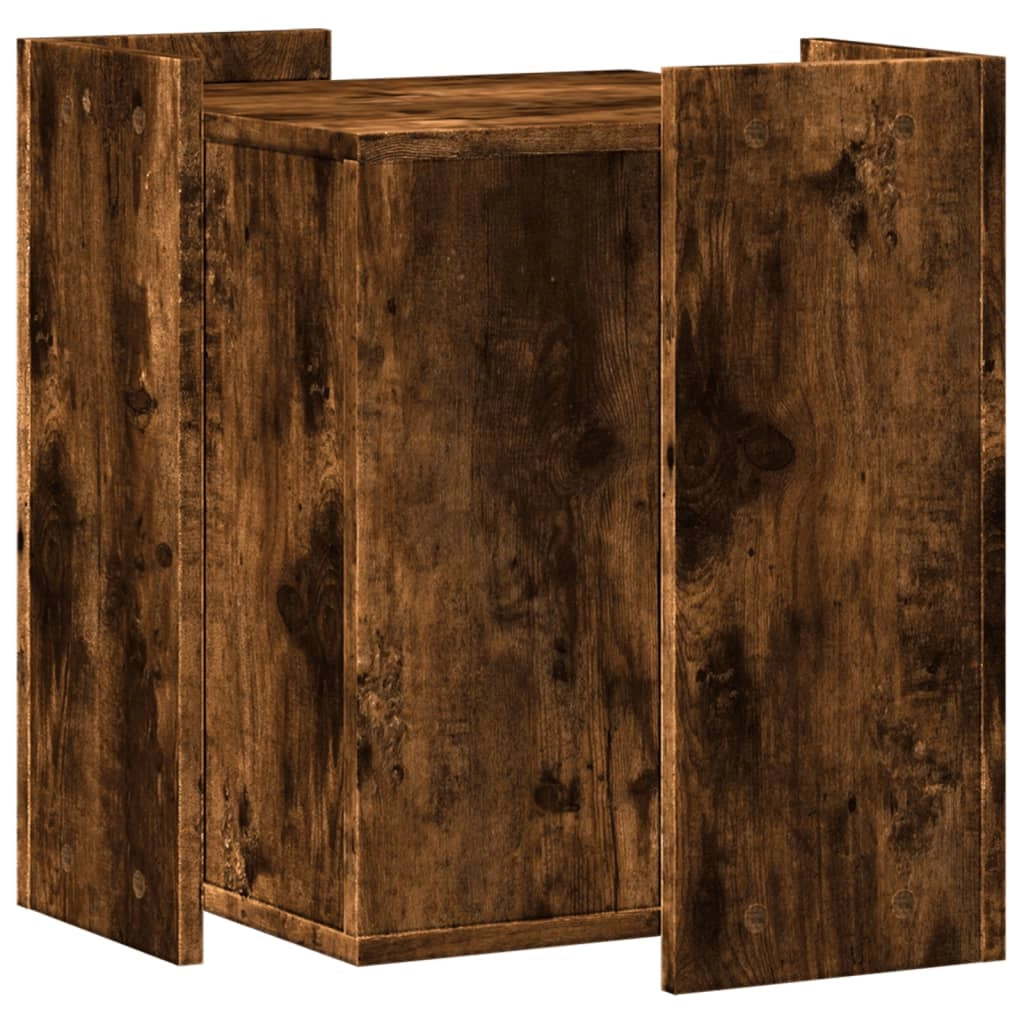 Mobiletto per lettiera per gatti in legno ingegnerizzato marrone 02_0043317