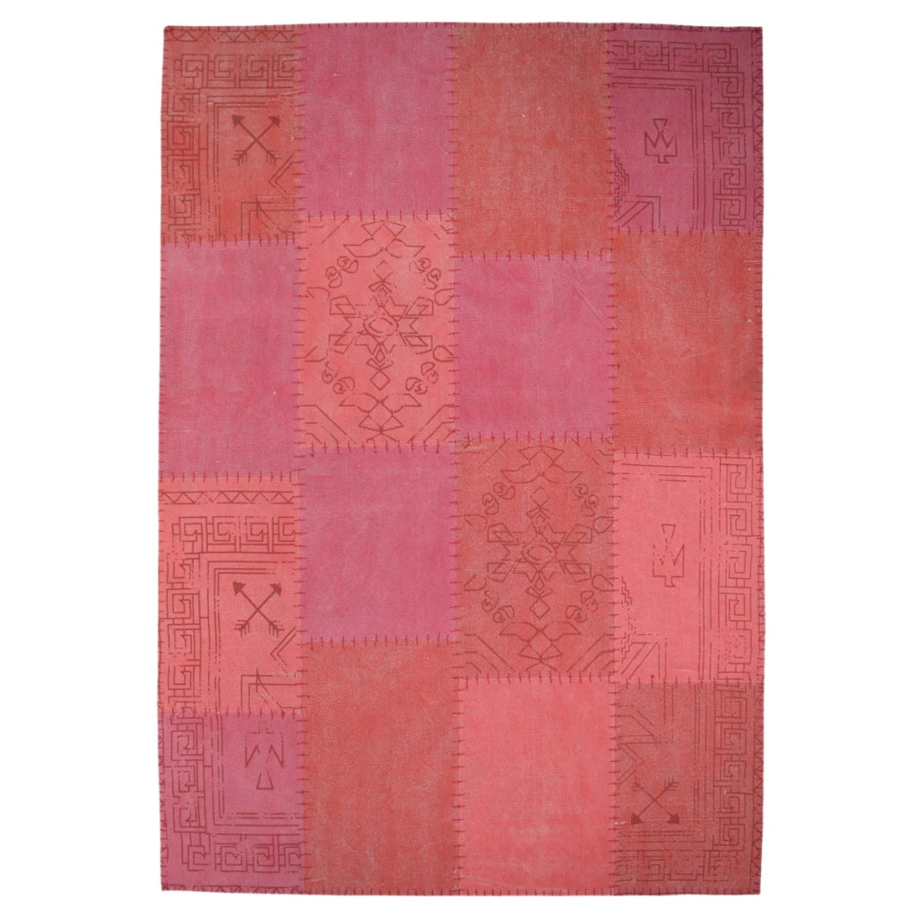 Tappeto Lyrical 200 Patchwork in Cotone Blu e Grigio