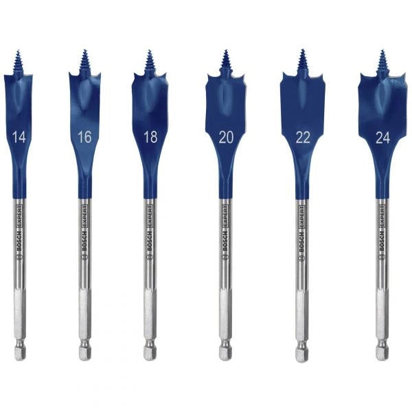 KIT 6 PEZZI MECCHIE BOSCH  DIAMETRI 14,16,18,20,22,24mm SELFCUT - 2608900332
