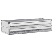 Letto rialzato da giardino Argento 100 x 40 x 24 cm 8006313