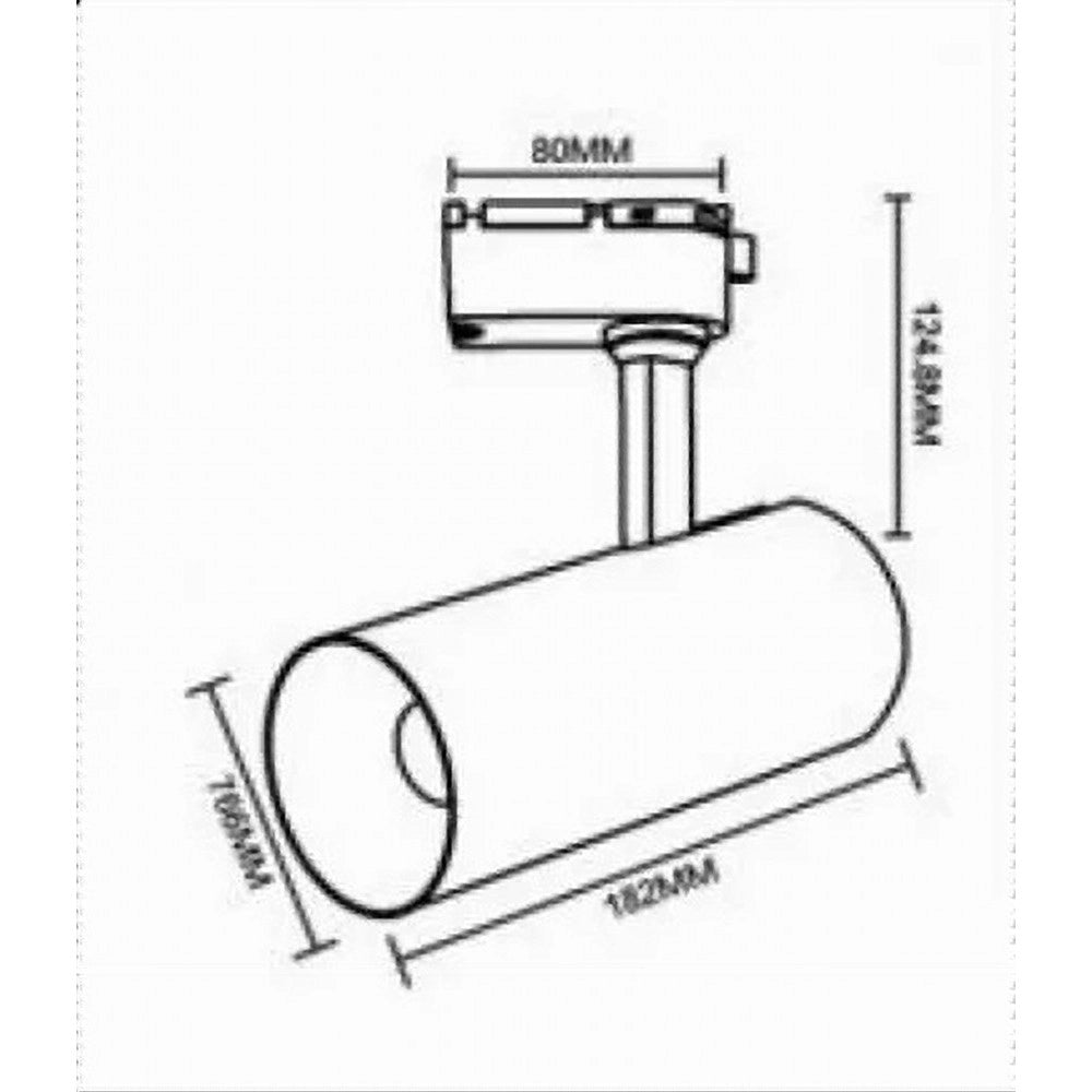 Trade Shop - Lampada Faretto Led Per Binario Monofase 30w Luce Cct Ip20 Bianco Nero Sl-30w-3c -