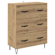 Credenza | Madia | Buffet da pranzo | Armadio da pranzo con cassetto Rovere artigianale 69,5 x 34 x 90 cm