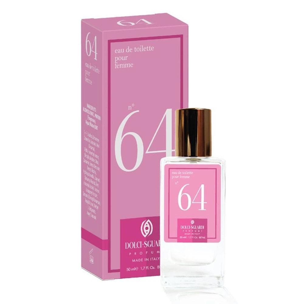 Trade Shop - Profumo Corpo Eau De Toilette Da Donna N°64 Da 50ml Fragranza Luminosa Frizzante 005984 -