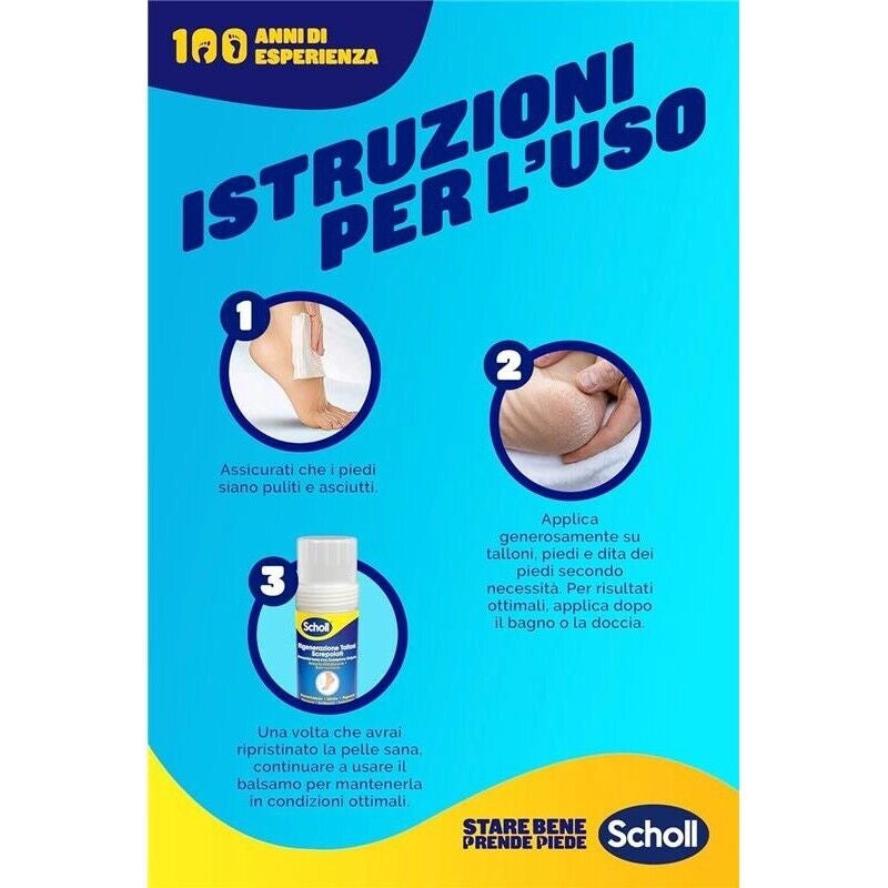 SCHOLL BALSAMO STICK RIPARATORE PER TALLONI SCREPOLATI IDRATA E RIPARA 25% DI UREA SALI DI EPSOM E OLI ESSENZIALI