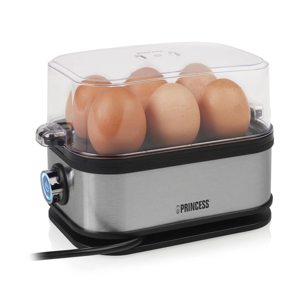 Princess 01.262046.01.001 Pentolino per uova 6 uovo/uova 400 W Nero, Argento
