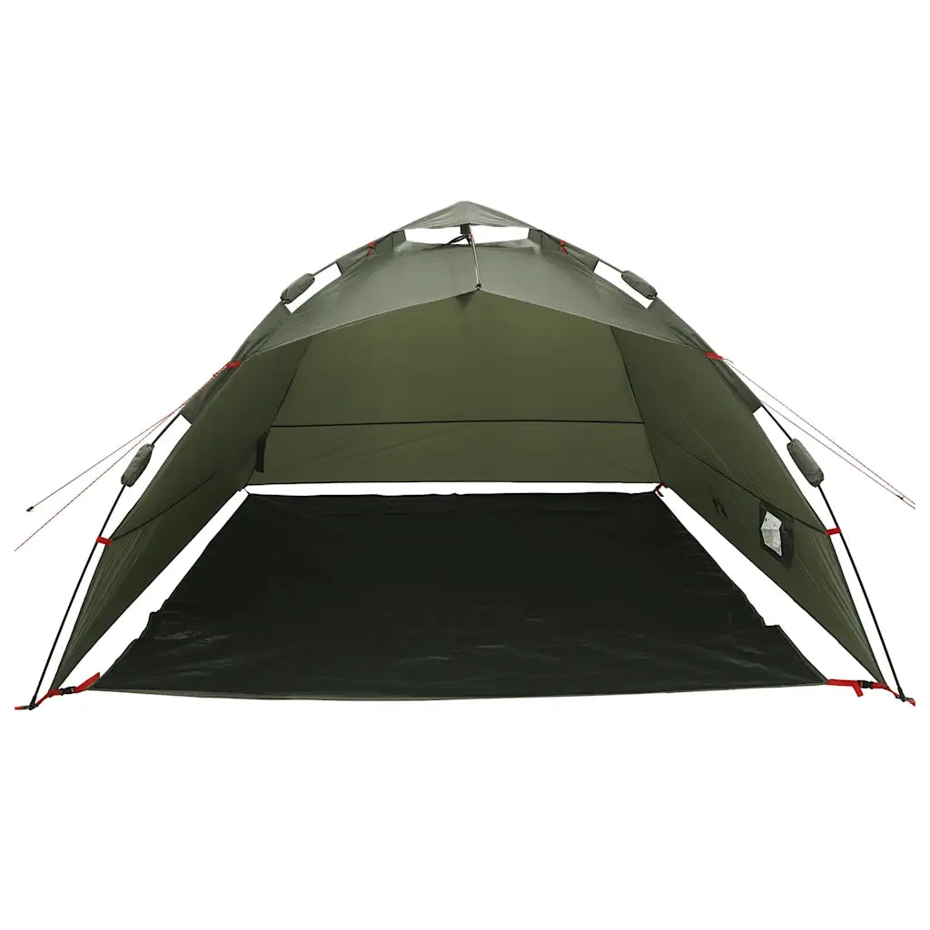 Tenda da Pesca 4 Persone Verde Oliva a Rilascio Rapido