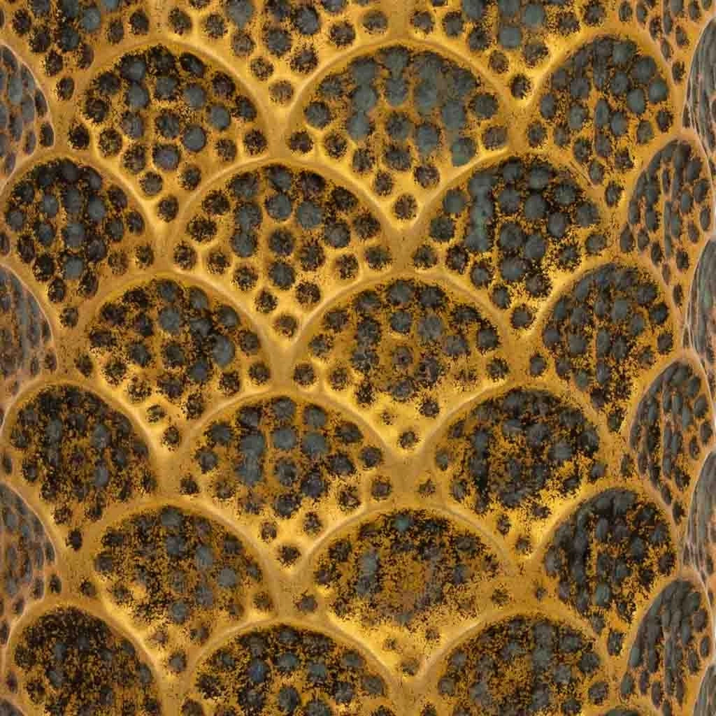 Portaombrelli in metallo dorato 20x20x54h cm