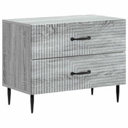 Armadio da Notte con cassetto Grigio Sonoma 62 x 34,5 x 47,5 cm