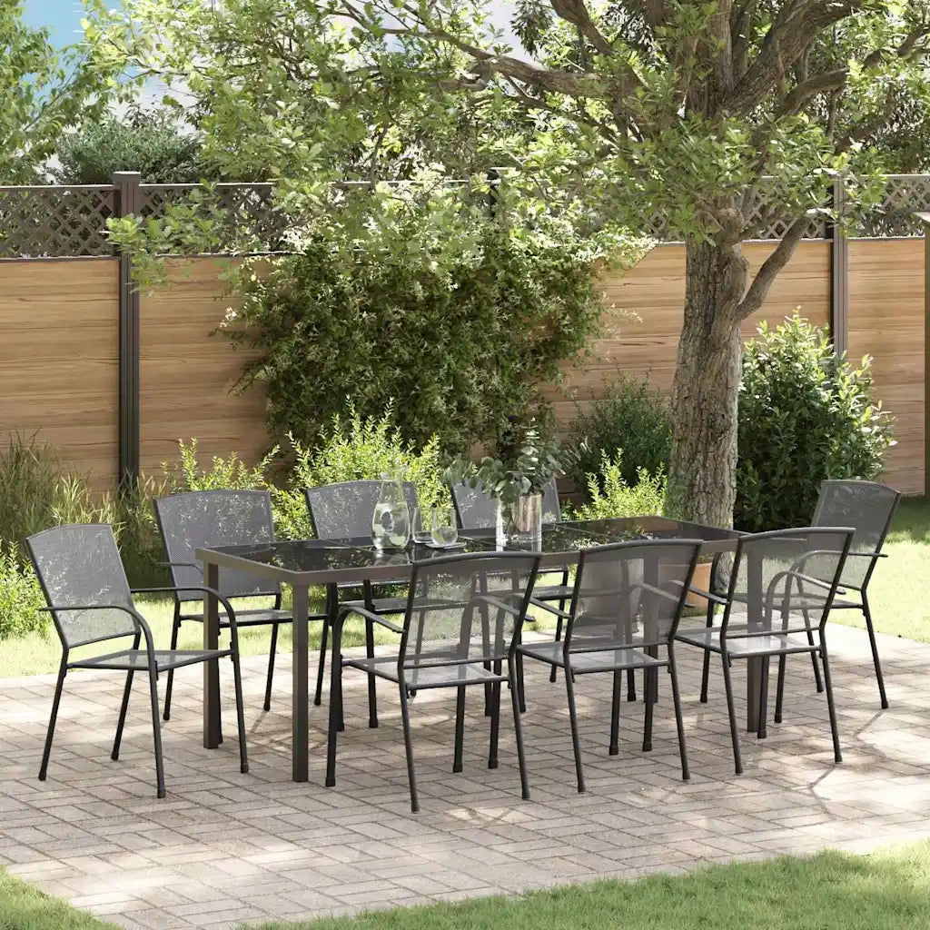 Set da Pranzo per Giardino 9 pcs Antracite 3379288