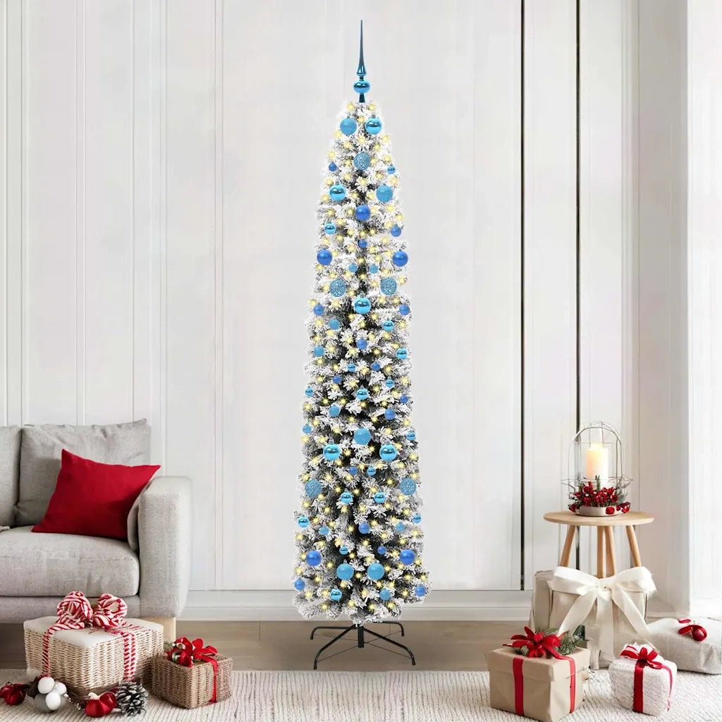 Albero di Natale | Decorazioni natalizie artificiale con 300 LED Verde 210 cm