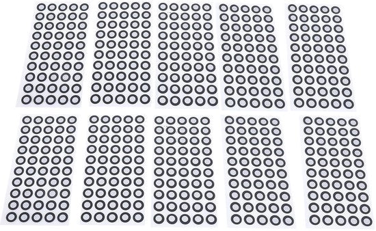 Scannatore 3D - Design Facile da Usare - Marche 3D - Molto Riflettente - Tecnologia di Tracciamento Avanzata - Preciso - 10 Fogli da 50 Unità - Marche per Scanning