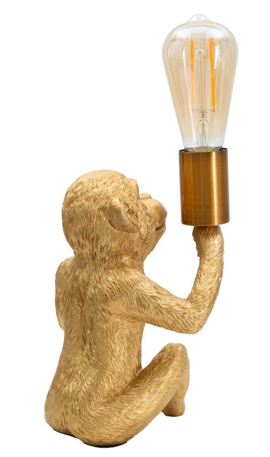 Lampada da Tavolo Monkey 17x14,5x25 cm in Poliresina