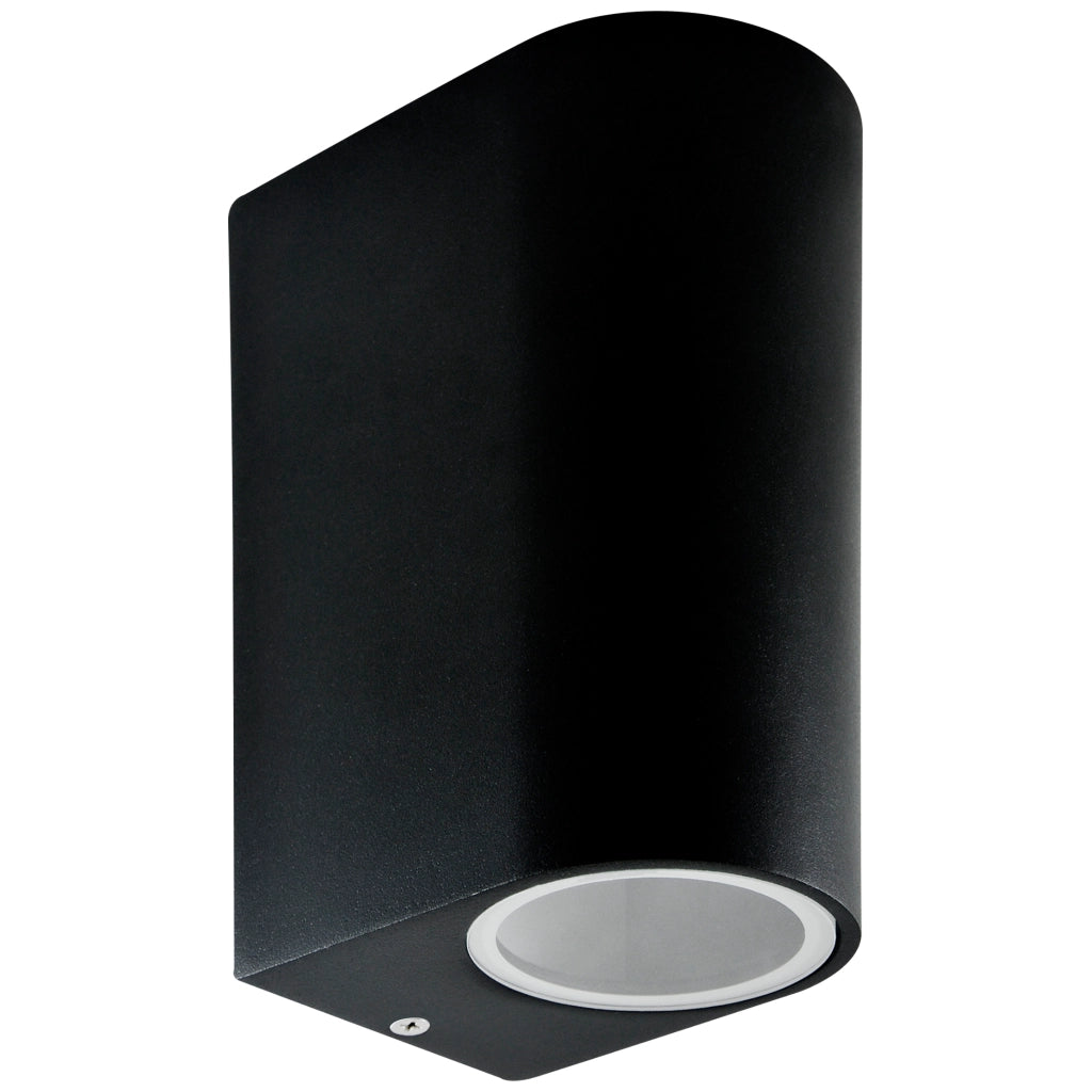Applique esterna ovale IP44 2xGU10 nera su/giù Boston Polux