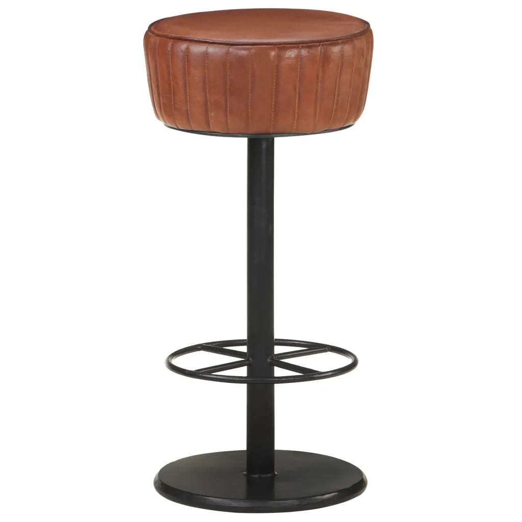 Sgabello da Bar Marrone in Vera Pellecod mxl 77374