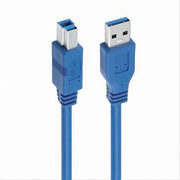 Trade Shop - Cavo Stampante Usb Bm3.0 1mt Rinforzato Resistente 4,80 Gbps/s Fotocamera F-bm05 -
