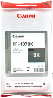 Canon Large Format Canon PFI-107 BK Tinte nero