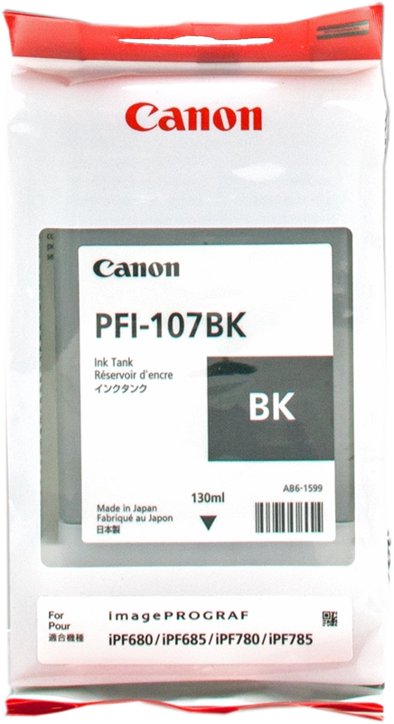 Canon Large Format Canon PFI-107 BK Tinte nero