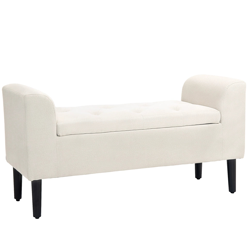 Divano a due posti contenitore con braccioli ¨C zephmum ¨C beige