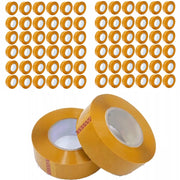 Nastro Adesivo Giallo Rosfix 48mm x 50m – Alta Aderenza e Resistenza UV | Set 72 Pezzi | Uso Domestico e Ufficio