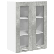 Armadio pensile | Mobile da Cucina con porta Grigio cemento 60 x 31 x 80 cm
