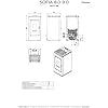 Stufa a pellet biofireSOFIA 9.0-9kW - ermetica - A+ 