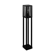 Piantana Esterno Contemporaneo Alamonte 3 Alluminio Nero 1 Luce E27