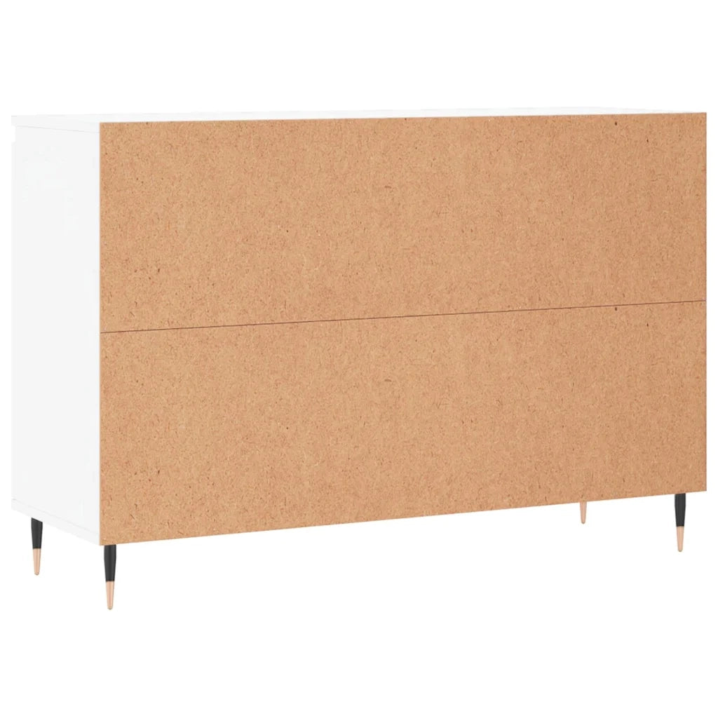Credenza | Madia | Buffet da pranzo | Armadio da pranzo Bianca 101,5x35x70 cm in Legno Multistrato