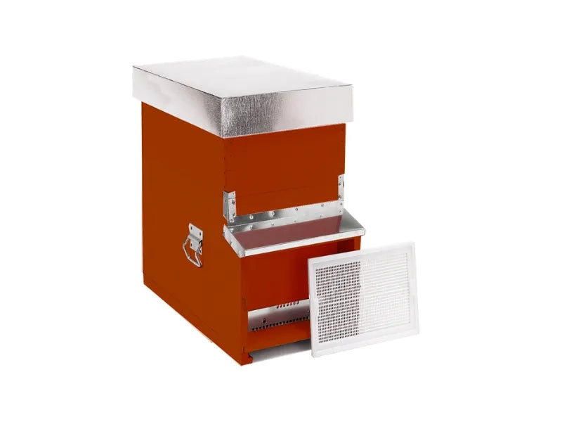 Arnia 1085A Dadant-Blatt 7 favi nomadismo fondo mobile antivarroa - Rosso mattone