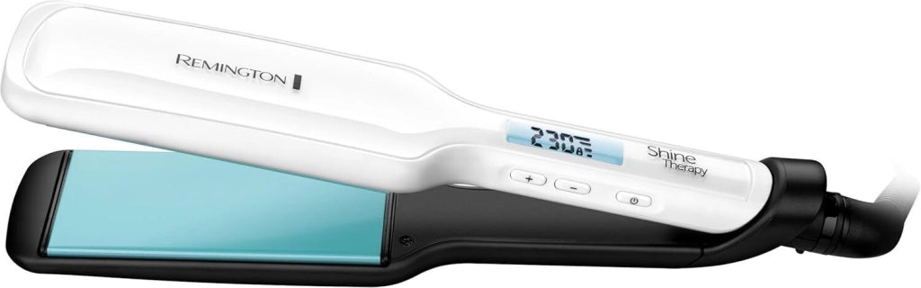 Remington S8550 messa in piega Piastra per capelli Caldo Nero, Bianco
