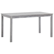 Set Pranzo da Giardino 7 pz Grigio Slavato in Massello d'Acacia 45941