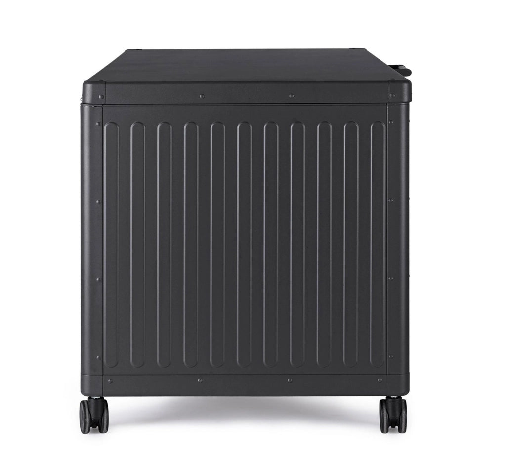 Baule Contenitore da Esterno 141,6x72x70h cm Apertura Facile e Ruote in Alluminio Ocean S Antracite