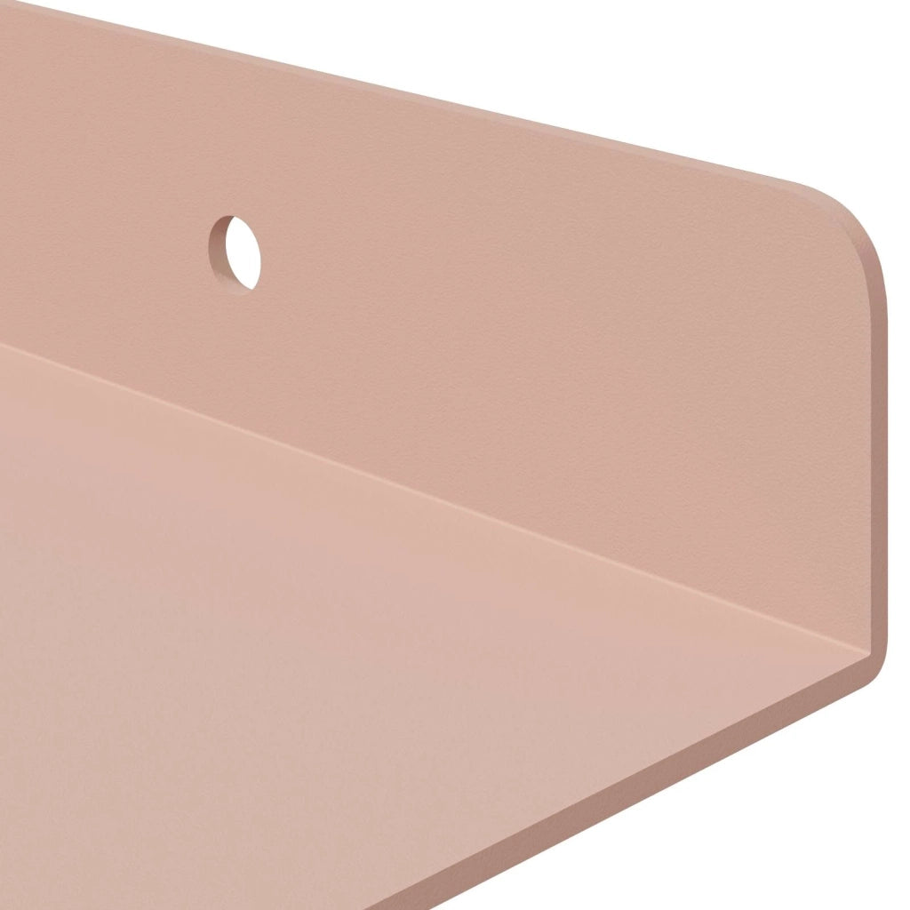 Mensola sospesa 2 pcs Rosa 30 x 18 x 2,5 cm Acciaio 8003998