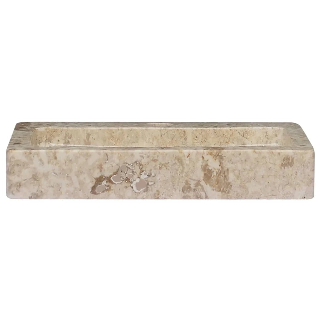 Lavandino da bagno lavabo da appoggio lavabo da WC lavabo da bagno lavabo da interno 38 x 24 cm marmo crema 02_0002830