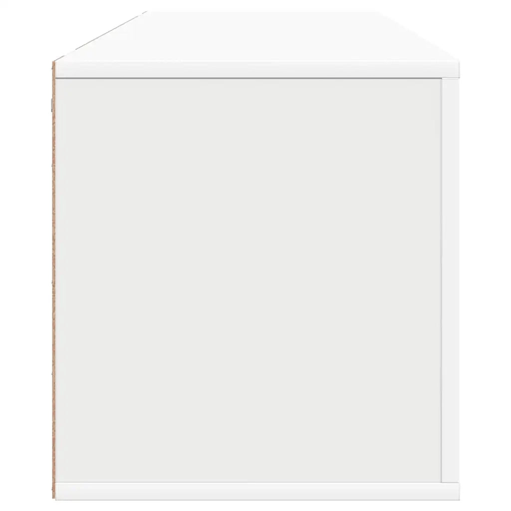 Scarpiera a Muro Bianca 100x35x38 cm in Legno Multistrato 821020