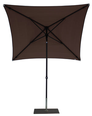 Ombrellone da Giardino 2x2 m Palo Ø38 mm in Alluminio Tessuto Dralon Acrilico Border Taupe