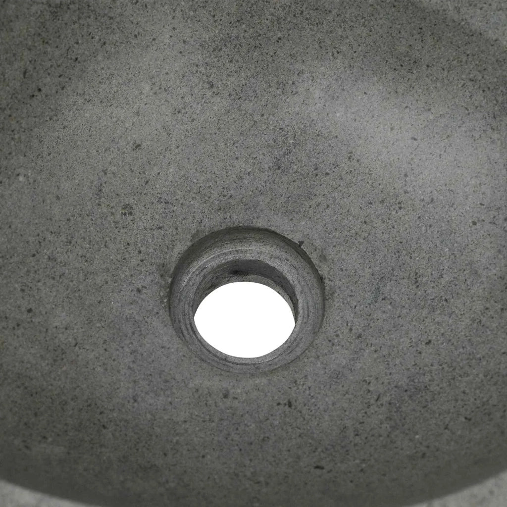 Basin in pietra fluviale Grigio chiaro 45 x 35 x 15 cm CFW3818963