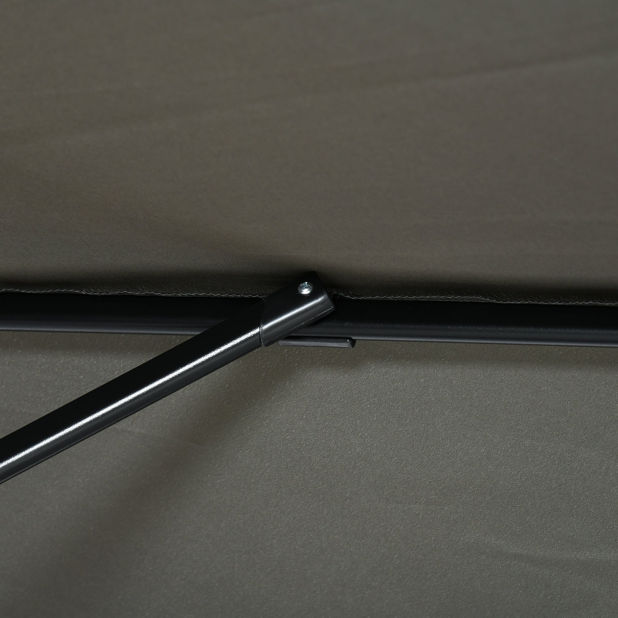 Ombrellone da Giardino Decentrato 245x245x248 cm in Alluminio Grigio