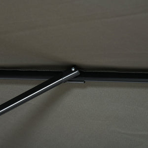 Ombrellone da Giardino Decentrato 245x245x248 cm in Alluminio Grigio