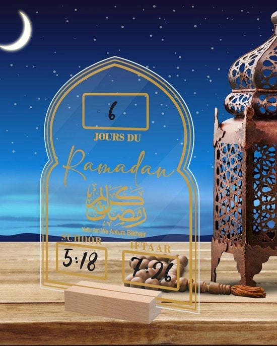 Calendario da Parete 2025 - Conteggio Acrilico - Materiale Sostenibile - Riciclabile - Decorazione da Tavolo - Stile Elegante - Calendario da Avere