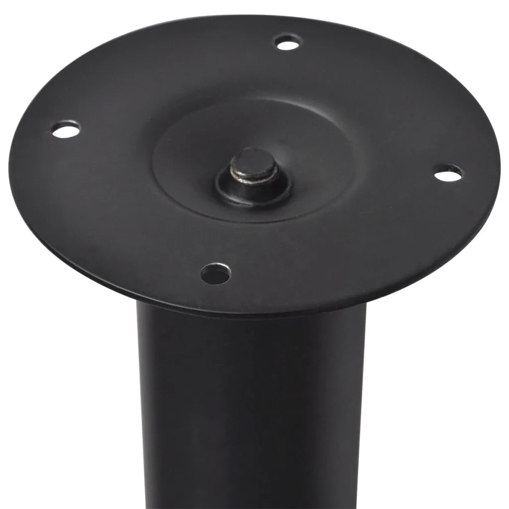 Set di 4 gambe telescopiche regolabili per tavolo altezza 710 x 1100 mm stile moderno molto robuste in ferro nero 02_0055080